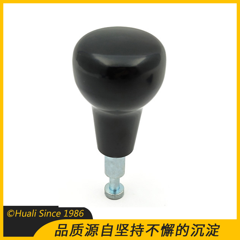 胶木转动手柄 黑色镀锌钢手柄 机床操作紧固连接件可转动手柄