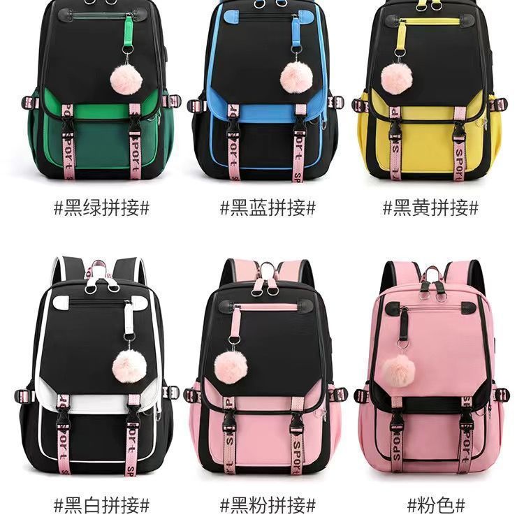 Nuevo Star Baby Stitch Stitch Boy Stitch USB carga mochila mochila para estudiantes de ambos sexos mochila