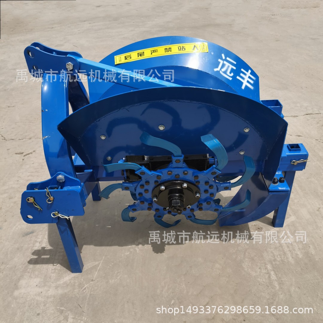 加重型10模齿轮箱的排水沟开沟机 大鹏王拖拉机带的梯形沟挖沟机