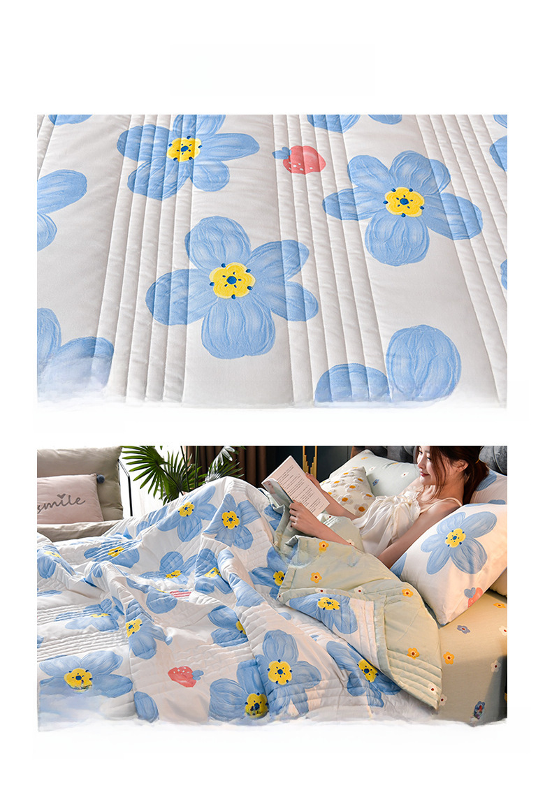 Postage Delivery Gift Bag] Small Fresh Water Washing Summer Cool Quilt Air Conditioned by Live Broadcast Explosions Supply of One Piece