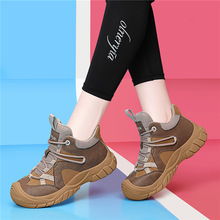 秋冬季2025年新款百搭运动休闲登山气质厚底百搭女款老爹厚底女鞋