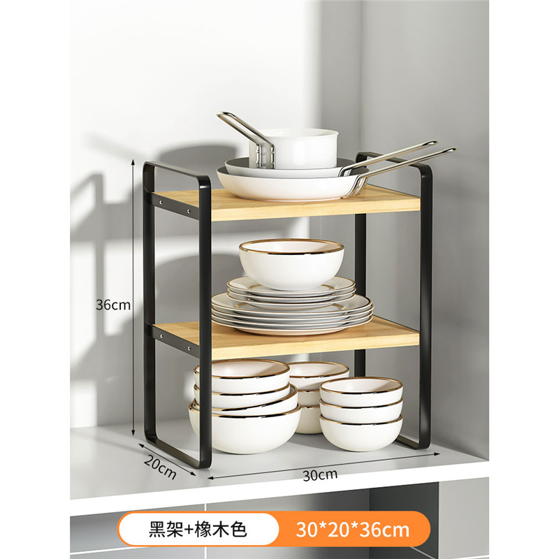 Organizador multinivel para encimera de cocina – para vasos, utensilios, con zona de drenaje