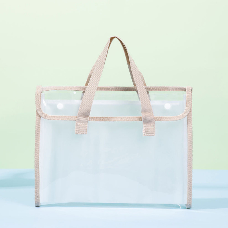 A4 carpeta de bolsa de papel de prueba transparente 13 capa de gran capacidad paquete de órgano impermeable de PVC bolsa de almacenamiento de datos de papel de prueba de estudiantes