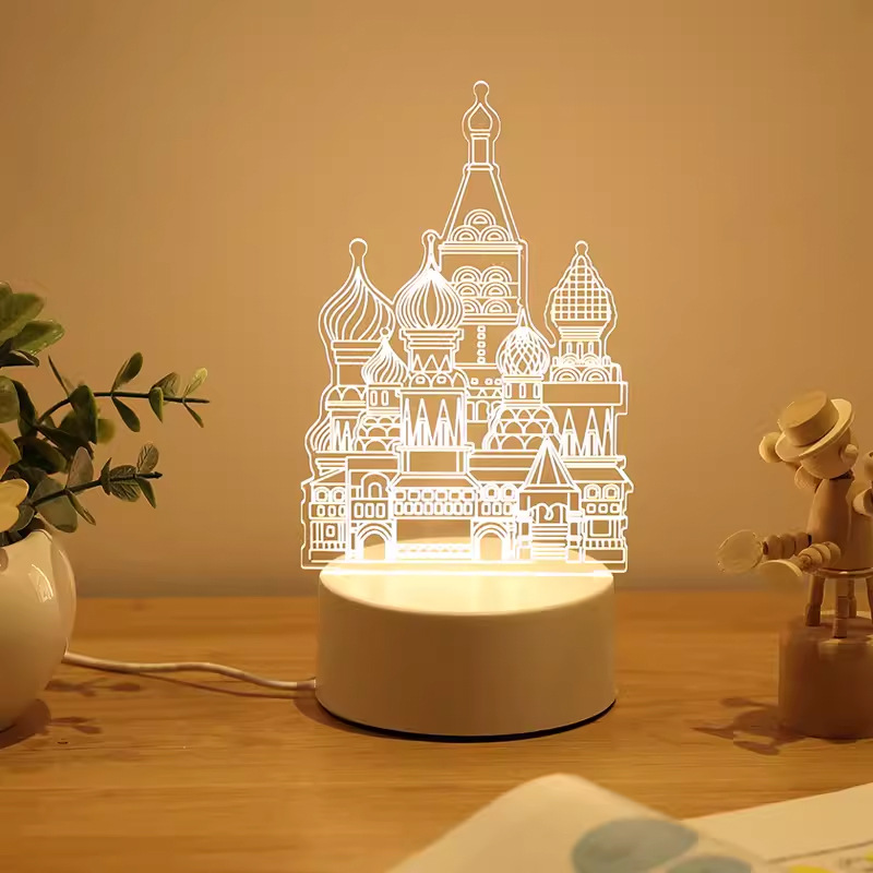Creativa noche luz chica corazón niños novias compañeros de clase Regalo de Cumpleaños de dibujos animados atmósfera luz pequeña lámpara de mesa