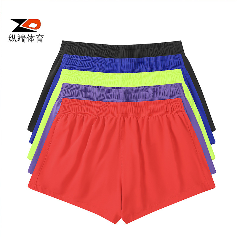 Men's and women's quick-drying light lined boxer running shorts men's and women's marathon training pants