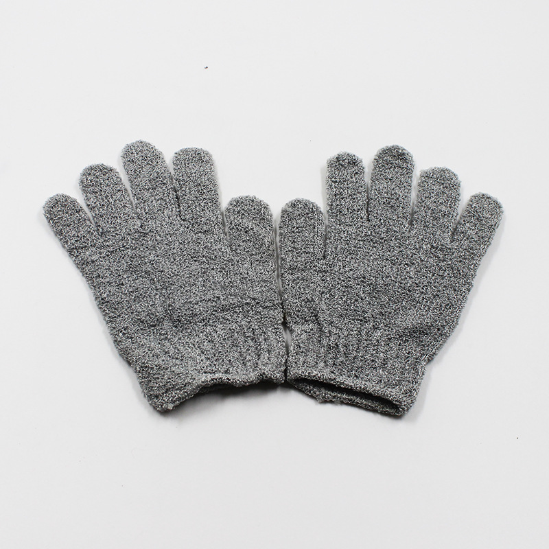 Guantes de toallas de limpieza de cinco dedos para adultos, toallas de baño, artefactos de baño de espalda, toallas de baño de espalda, guantes de espesación de barro frotados