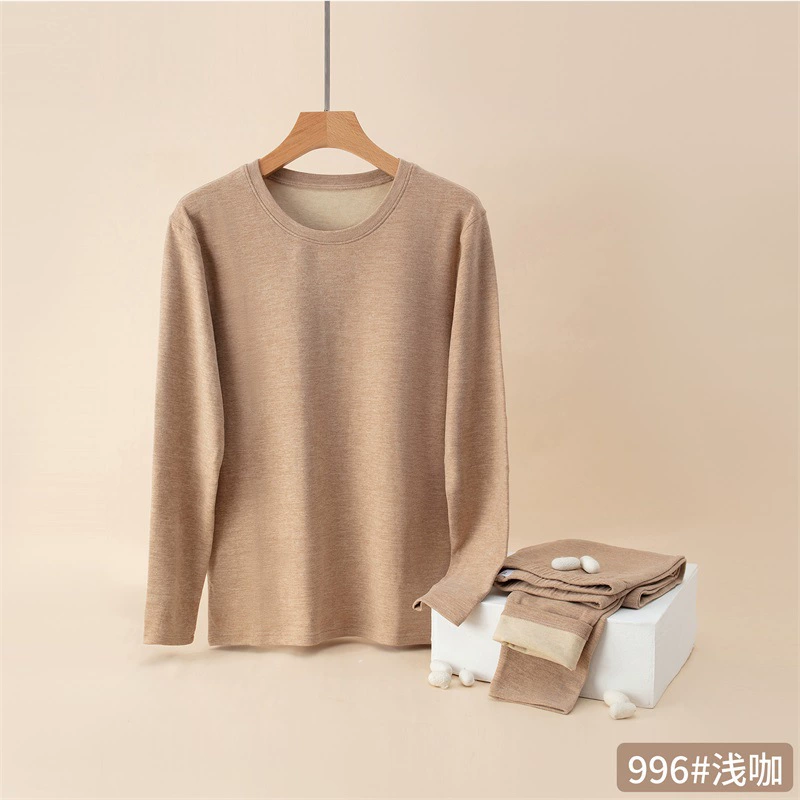 Velvet keeps warm набор, зимнее и осеннее термобелье, костюм, круглый ворот