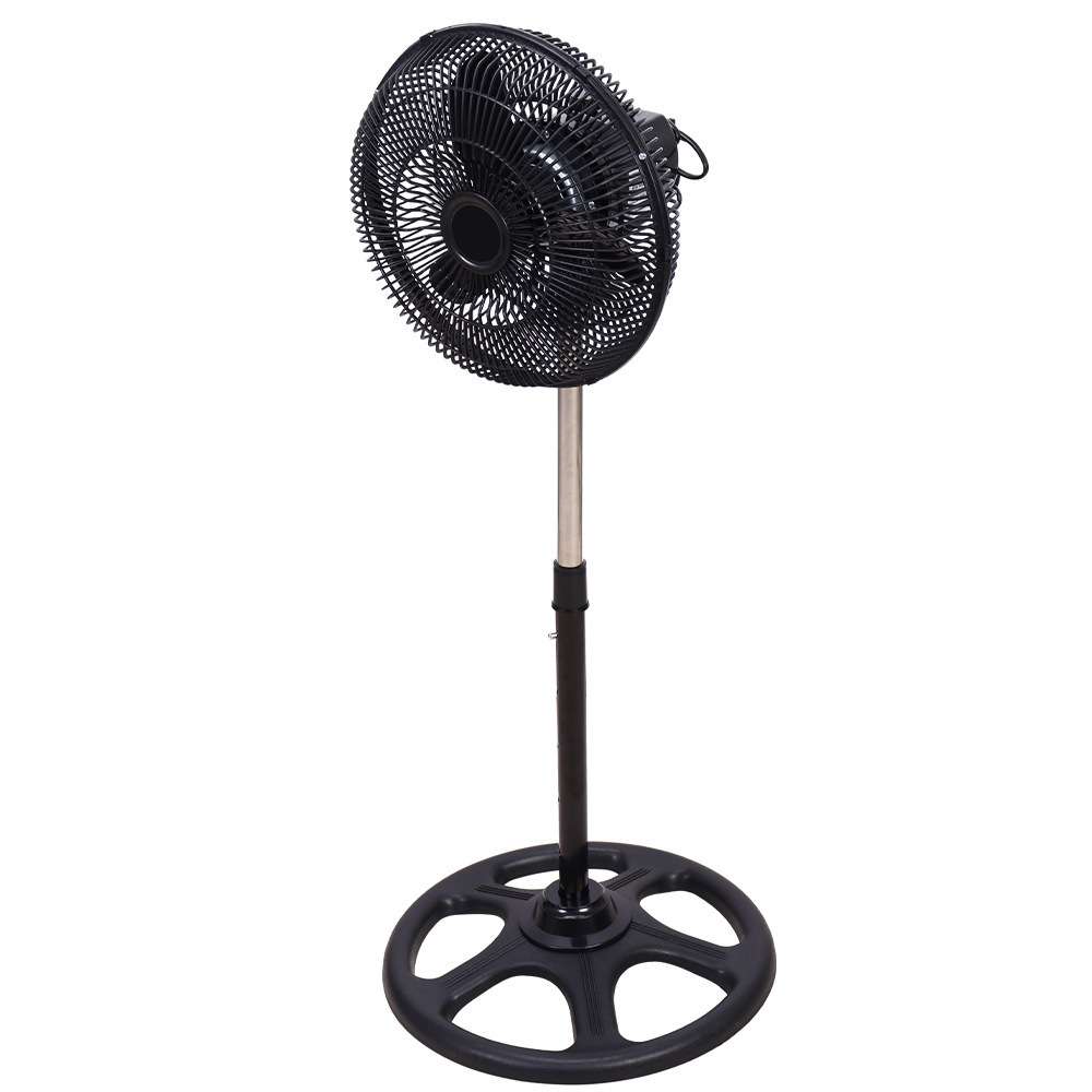 Fabricantes al por mayor de 10 pulgadas ventilador de piso para niños cubierta de malla de plástico hogar ventilador silencioso negro comercio exterior