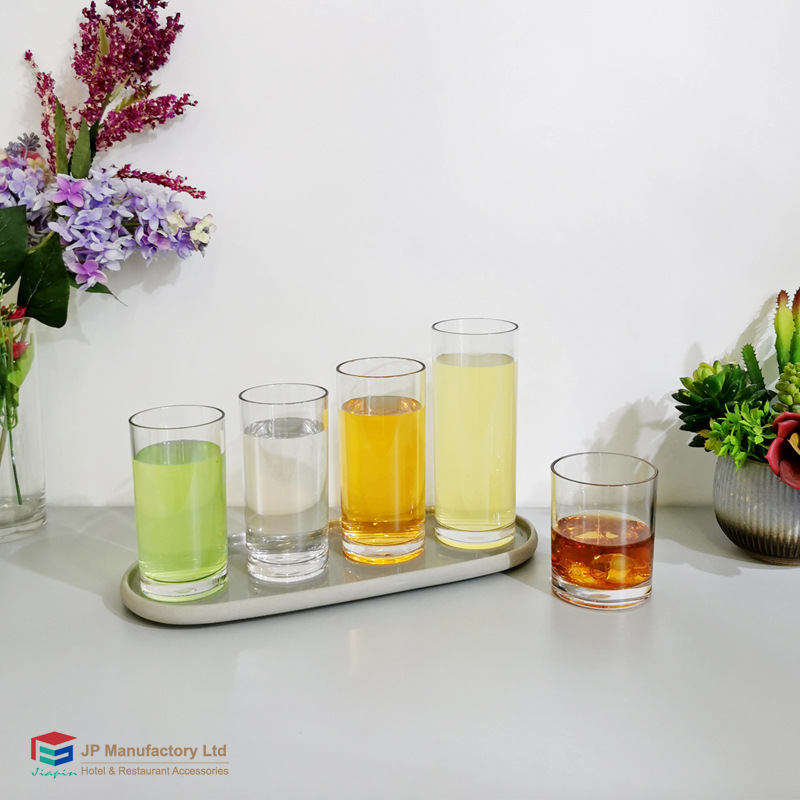 Transparent Plastic Straight Cup Hall Food Milk Juice Soda Cup Multi-capacity Reusable Dishwasher Washable