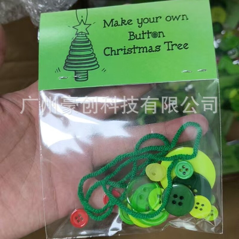 跨境爆款 DIY Button Snowman Ornament Kit DIY纽扣雪人装饰套件|undefined