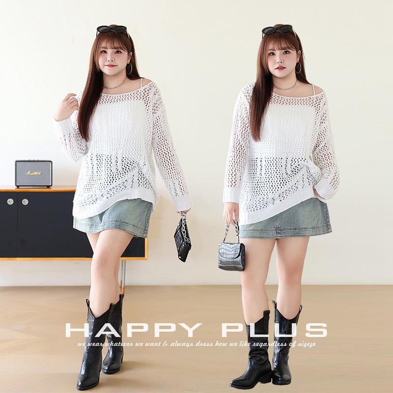   春  XL-5XL 大きいサイズ チュニック キャミソール デニムスカート