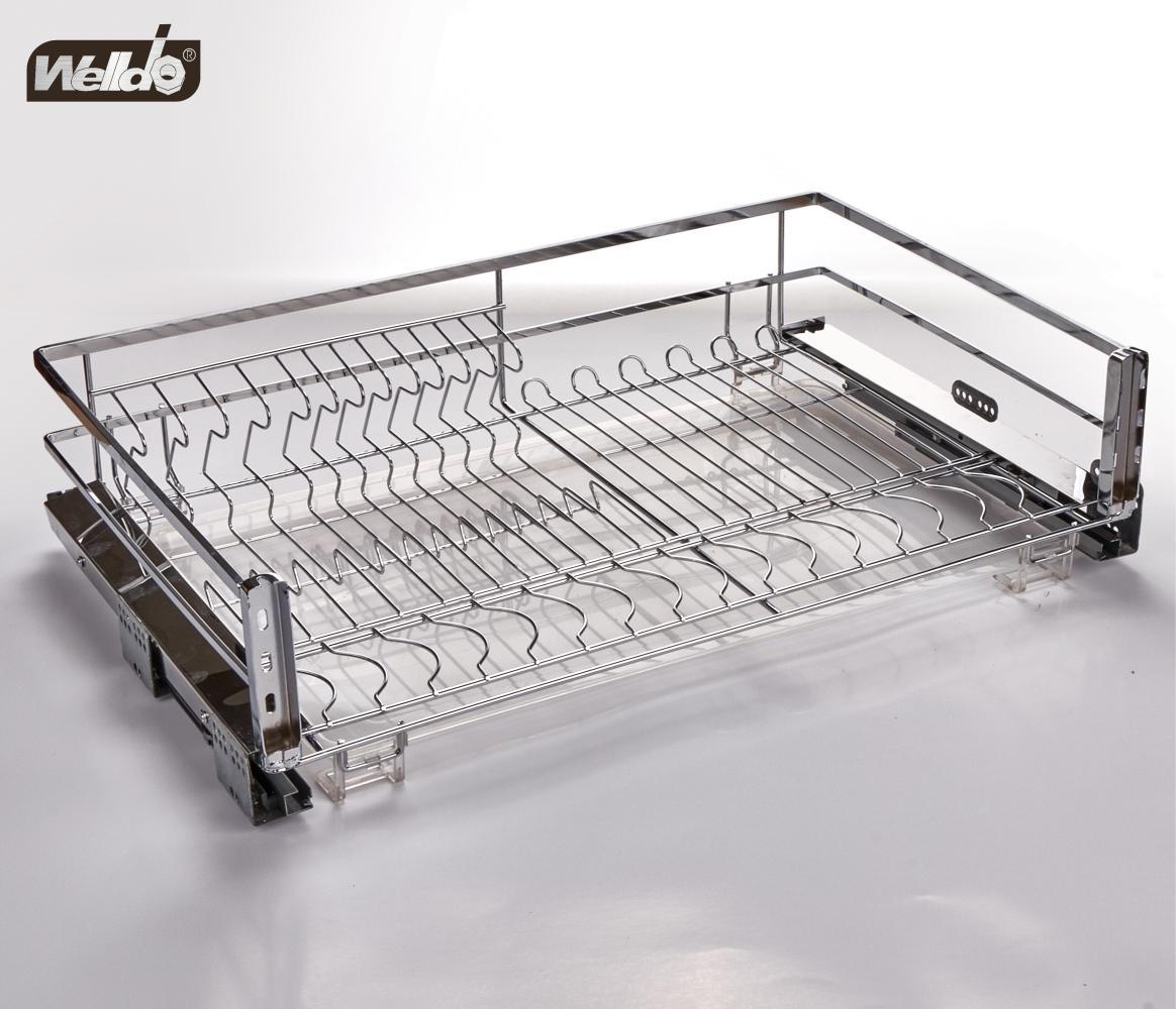 Welldo纬东 厨房地柜炉台拉篮橱柜抽屉式炉台拉篮碗碟拉篮平拉篮