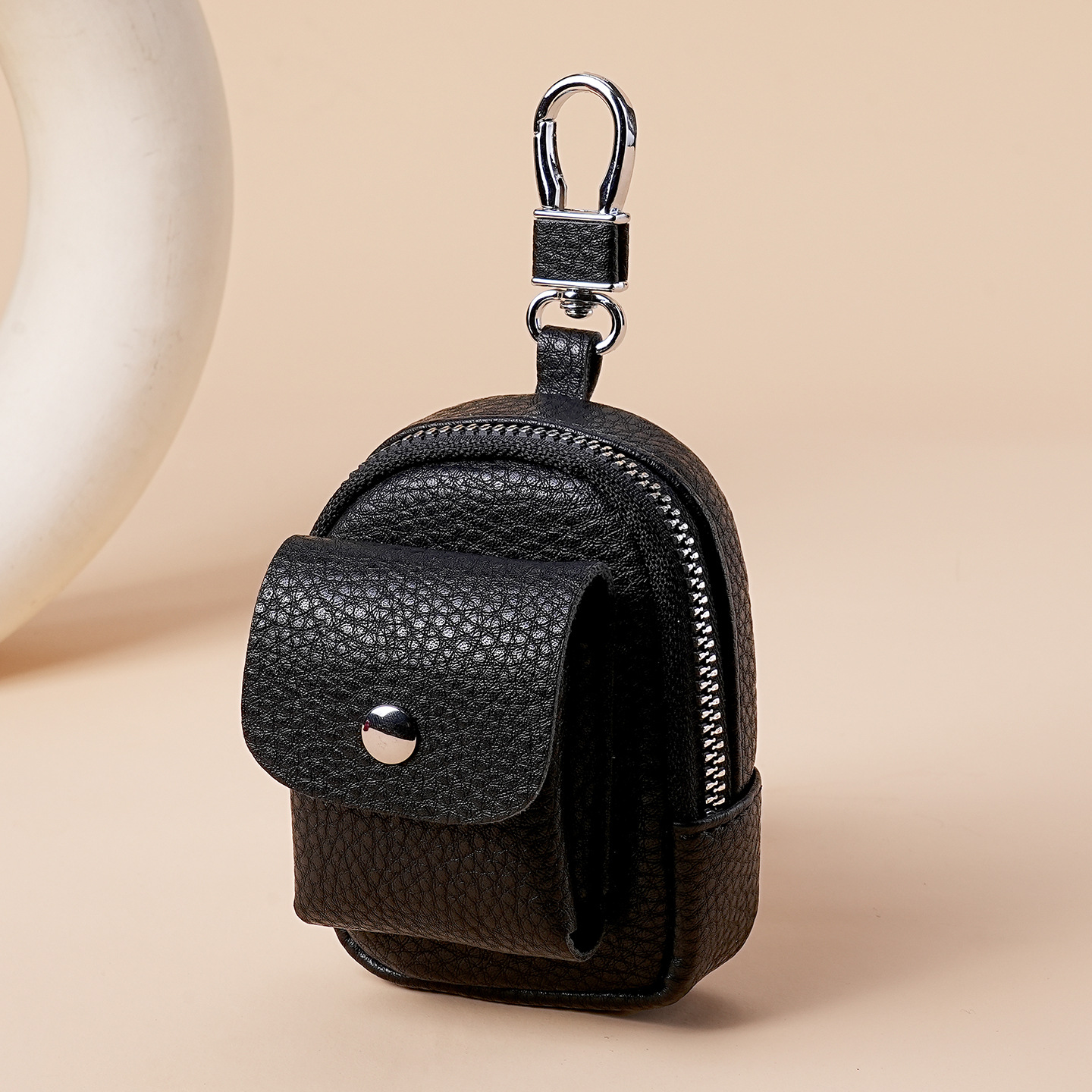 Nuevo mini cintura portable bolso de llaves para hombres casuales portable bolso de almacenamiento de auriculares compacto monedas bolso de cambio mujer