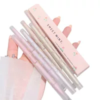 SWEETMINT Brilliant Flower Season Ручка для сна с двойной головкой из шелкопряда Высокоглянцевое осветление Два в одном Водонепроницаемая защита от пота Не легко усваивать