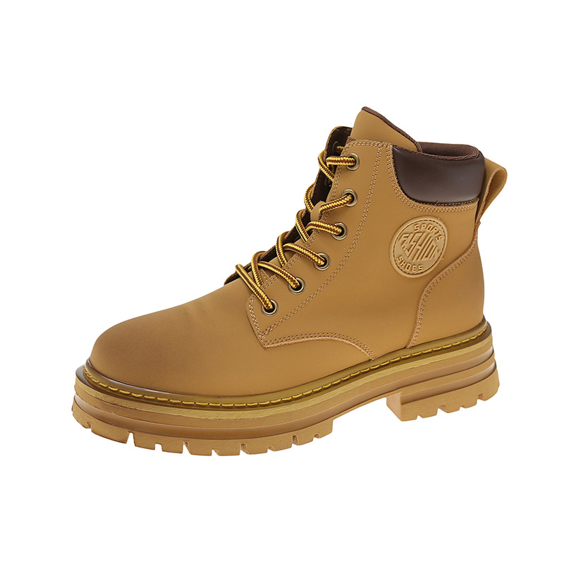 Botas de estilo británico Martin para mujeres primavera y otoño de 2025, nuevas botas de cuero de correa media de altura para mujeres