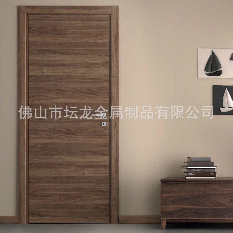Solid wood swing door, modern villa swing door, suitable for export projects