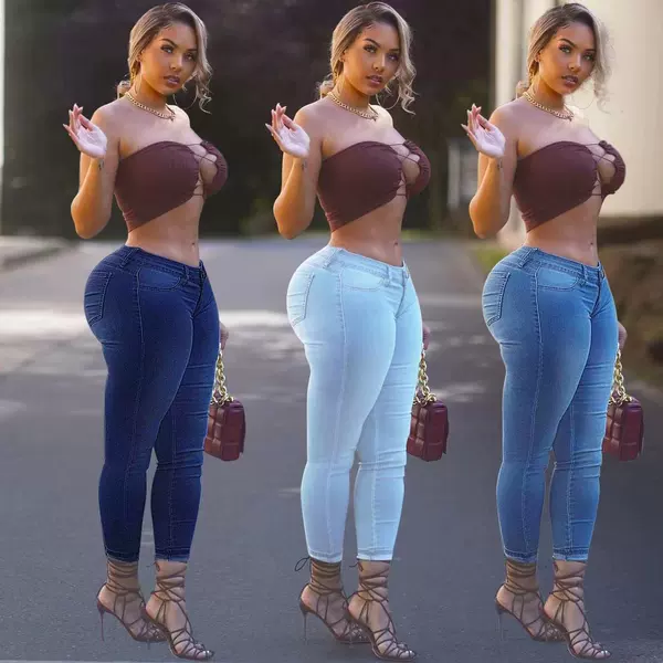 Dark blue jeans