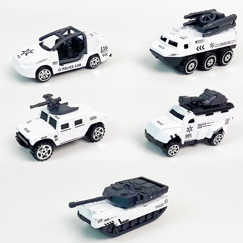 Auto de ingeniería de aleación de bolsillo transfronterizo mini excavadora camión de bomberos tanque militar coche de juguete coche de niño