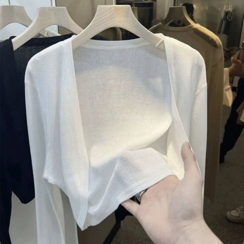 Купленный летний кардиган из трикотажа, жакет, тонкое slip-платье, накидка