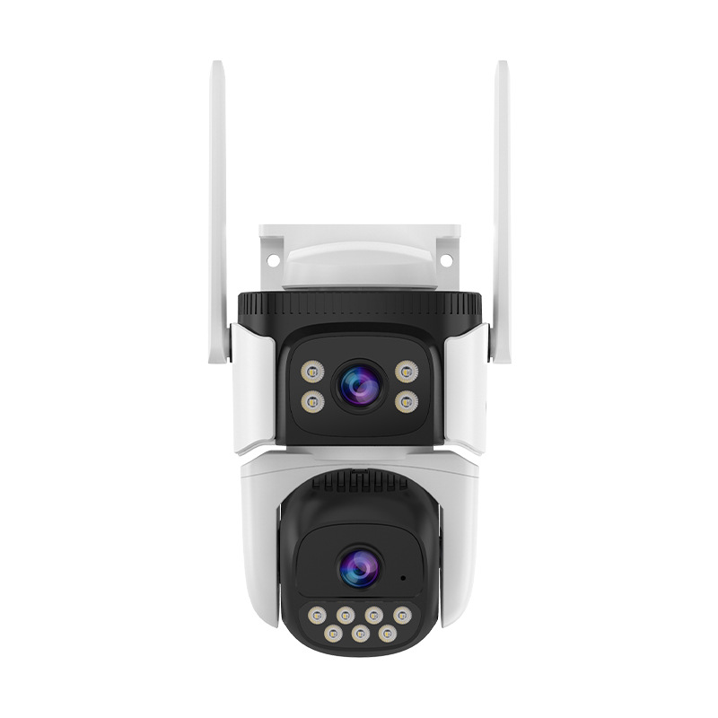 Cámara de vigilancia binocular transfronteriza 4G, cámara de vigilancia inalámbrica al aire libre, 360 monitores WiFi HD