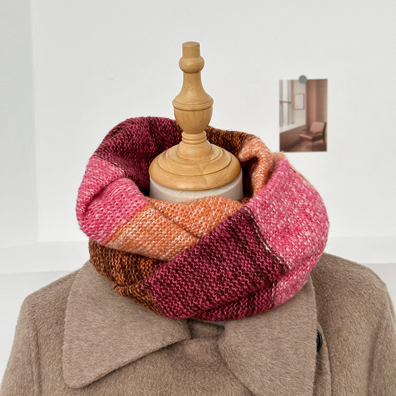 Bufandas de invierno de alta calidad de lana de punto bufandas coreanas super largas y gruesas calentamiento de cuello de mujer cuello