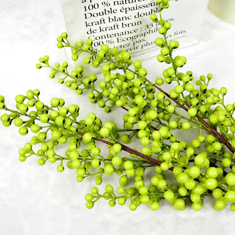Planta Artificial de Alta Simulación, Decoración para el Hogar, Fotografía, Árbol del Dinero, Flor de Acacia, Fruta de Bayas, Planta Verde