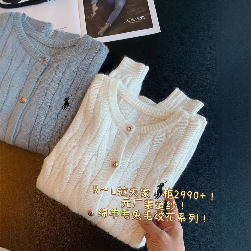 R~L Ralph Lauren~Store 2990+! Original Factory Channel Yarn! Merino Wool and Rabbit Fur Cable Knit Slimming Sweater H011414 R~L Ralph Lauren~Store 2990+! Original Factory Channel Yarn! Merino Wool and Rabbit Fur Cable Knit Slimming Sweater H011414