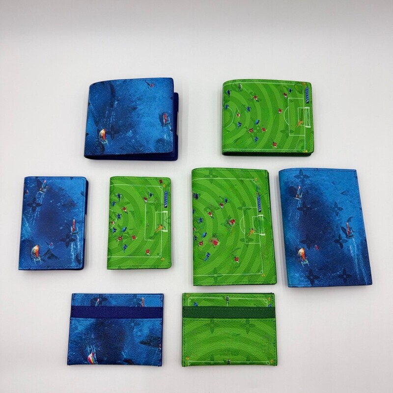 Cross-Border Foreign Trade 2026 Lujia New Model Football Passport Holder with Multiple Card Slots 80% off Wallet Money Clip Holiday Passport Cover