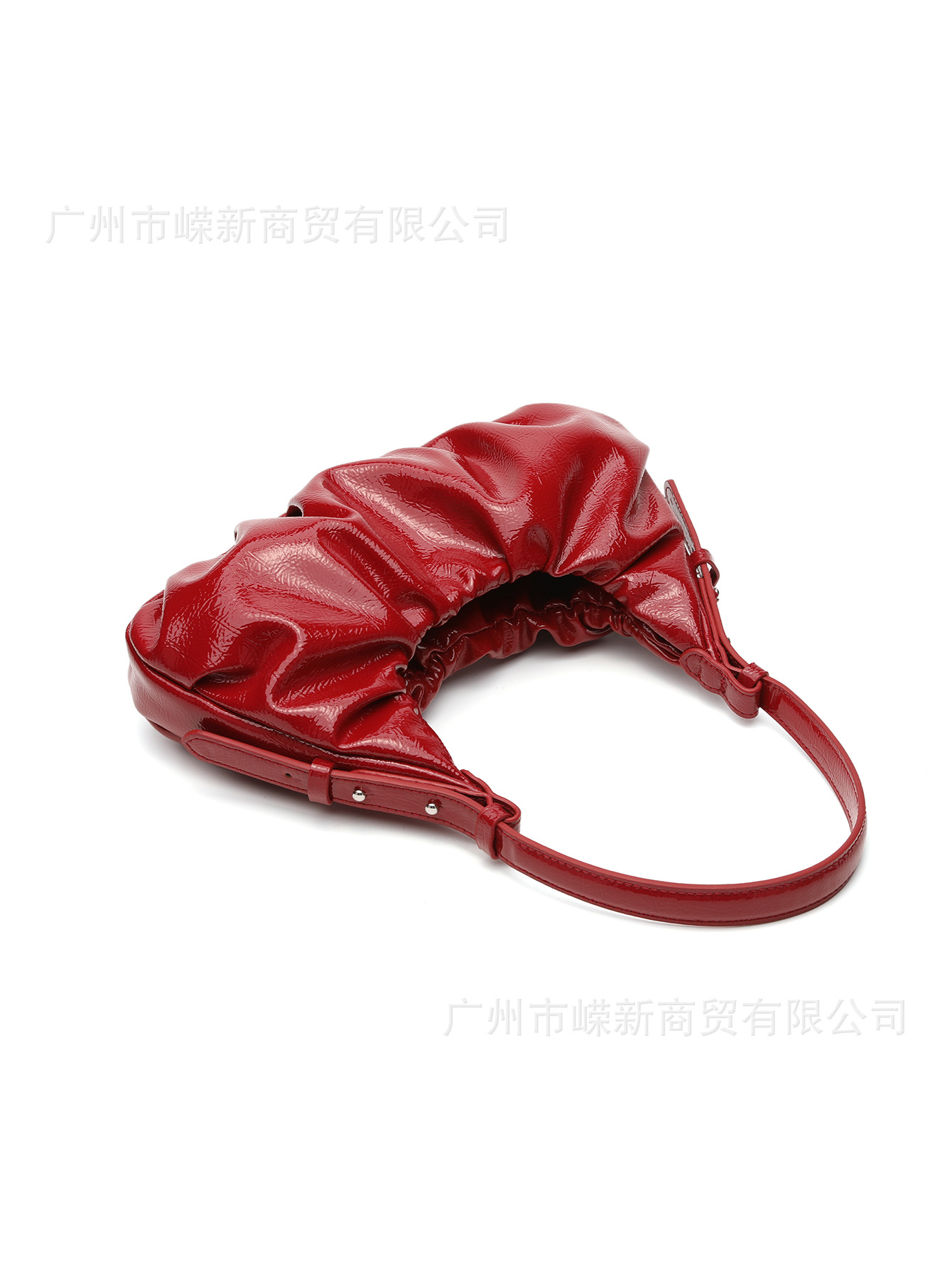 Z casa 2025 primavera y verano nuevo bolso de mujer rojo efecto rasgado plegado hombro brazo bolso de moda de viaje bolsas de bolsas