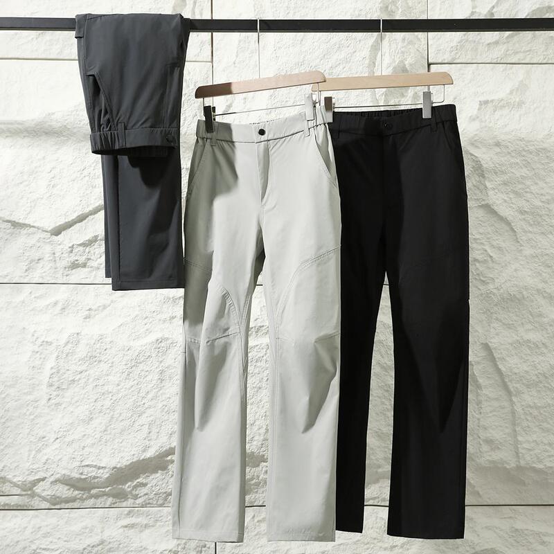 Flat for Sports Outdoor Casual Soft Shell Pants Men's 25-Year Spring Lightweight Three-Dimensional Cut All-Match Pants