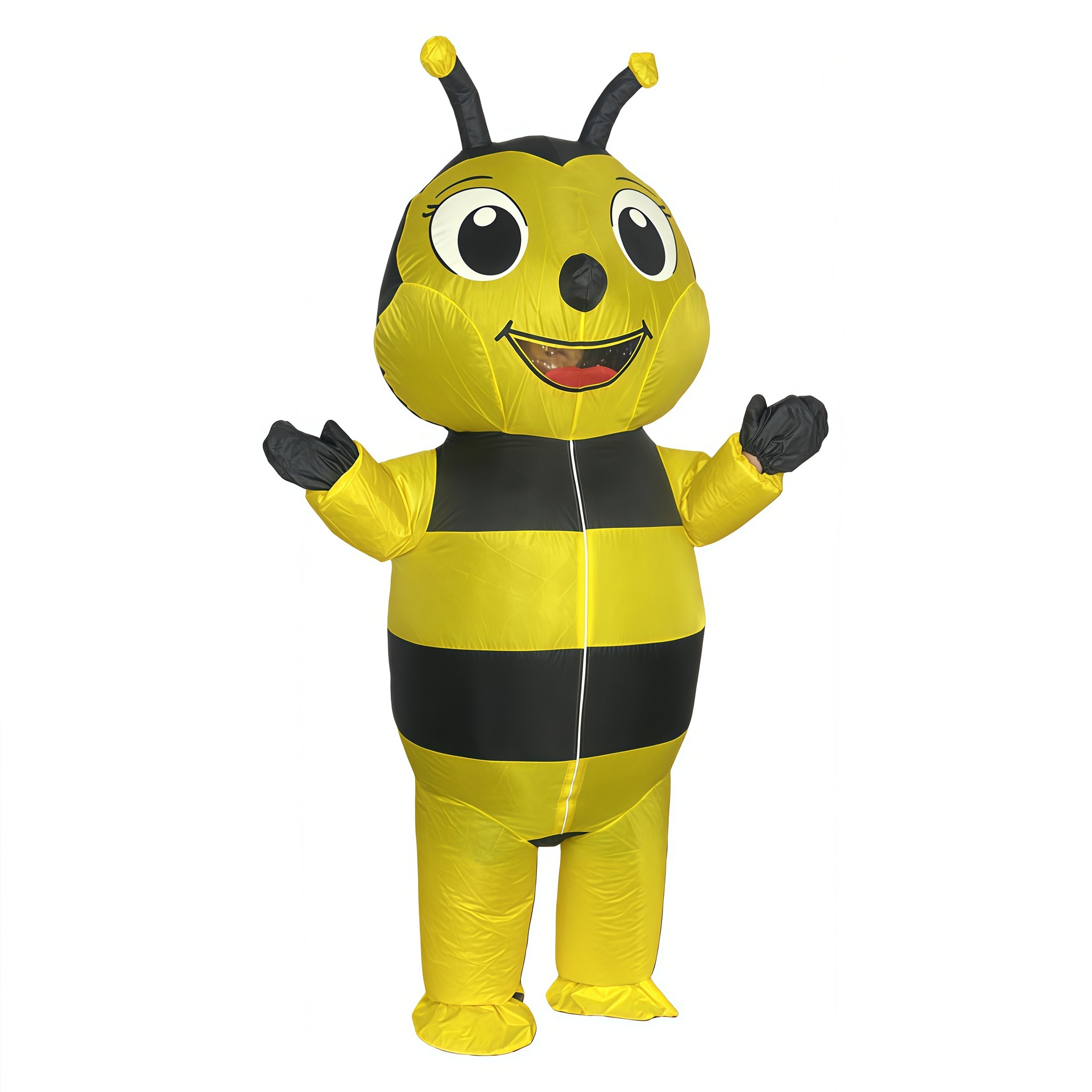 Ventas calientes caminando abeja mapache ropa inflable fiesta de dibujos animados lindos juegan ropa inflable de actividad