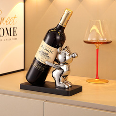 Creative Violent Bear Red Wine Rack Wine Cabinet Decorative Item Display Piece Luxury High-end Home Living Room Hallway Dining Side Cabinet Display 