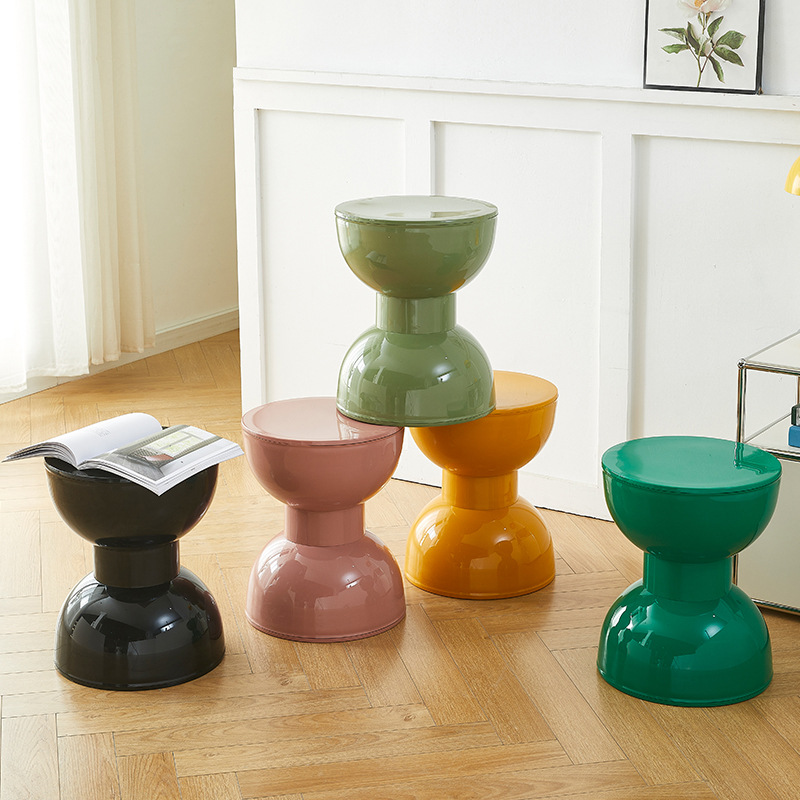 北欧创意小凳子家用小户型网红ins奶油风塑料矮凳加厚客厅换鞋凳