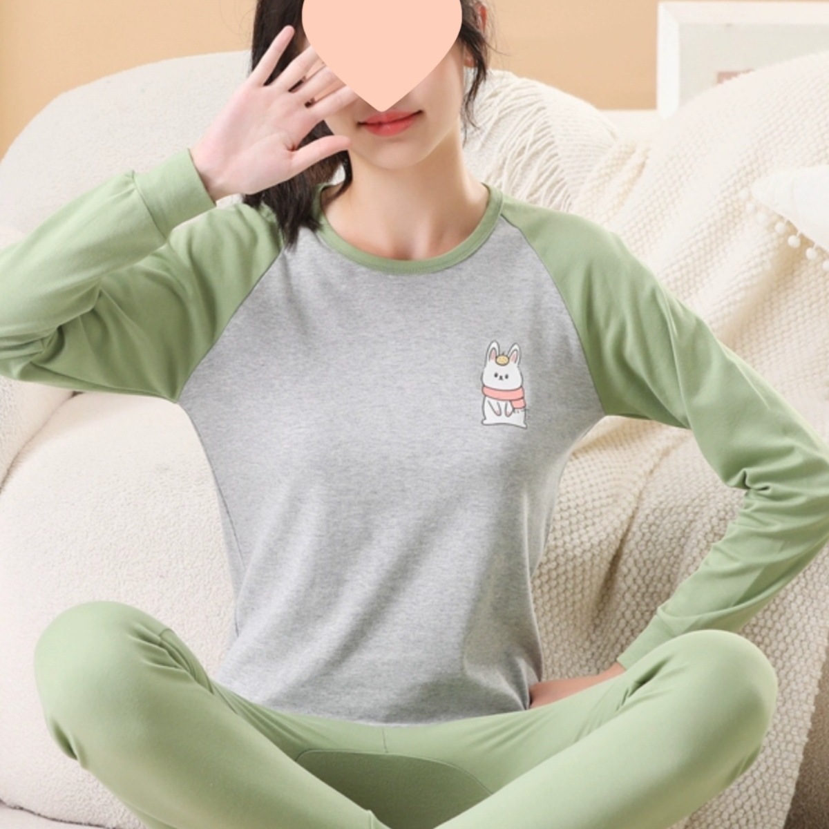 少女纯棉秋衣秋裤套装学生棉毛衫初中生高中生大学生保暖内衣