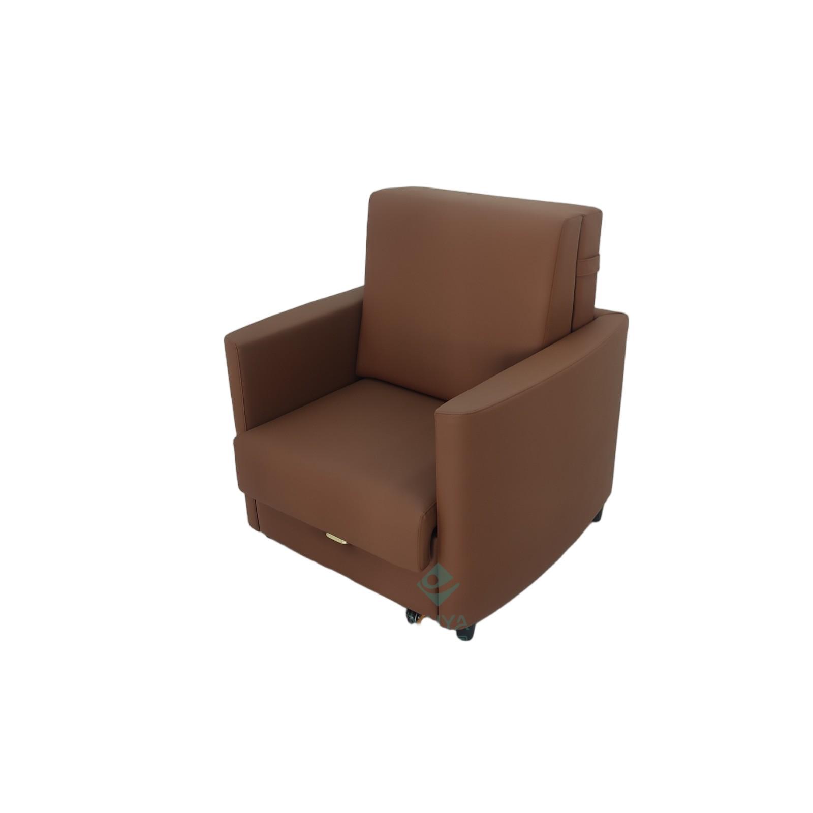 Sofá cama de una sola persona plegable de doble propósito sala de estar estudio sofá cama tecnología tela de cuero silla médica