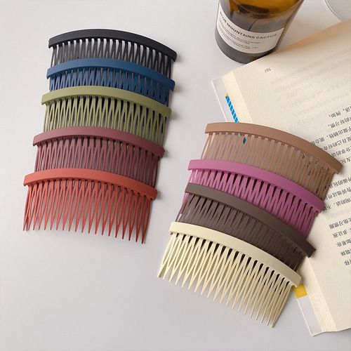 Korean simple frosted hair comb adult hairpin hair accessories hair comb non-slip large hairpin broken hair women's hair accessories