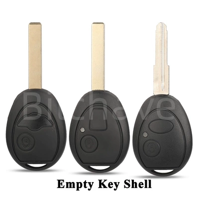 Suitable for 2-Button Land Rover Discovery Bmw Mini Car Key Straight Remote Control Replacement Shell Key Case