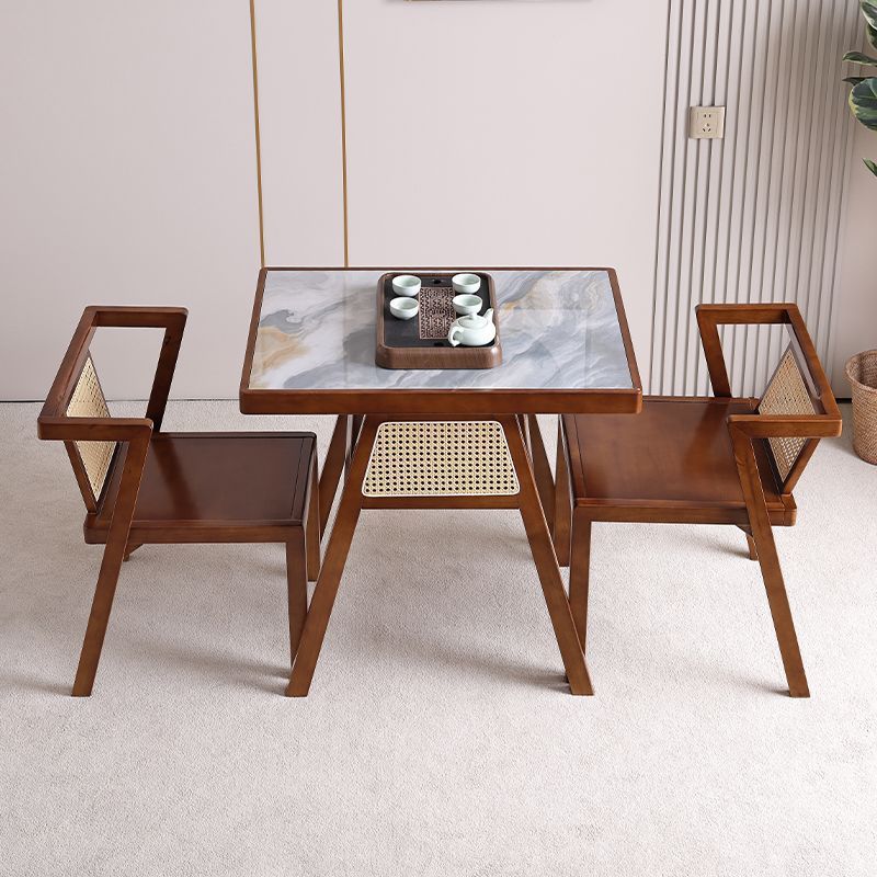 Hao Gang sala de estar ocio mesa de té tabla de combinación de muebles de almacenamiento cuadrado pequeño balcón silla de roca doméstica