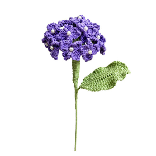 Hand knitted wool hydrangea, artificial flowers, home furnishings, bouquets, wedding holiday gifts, woven flower souvenirs