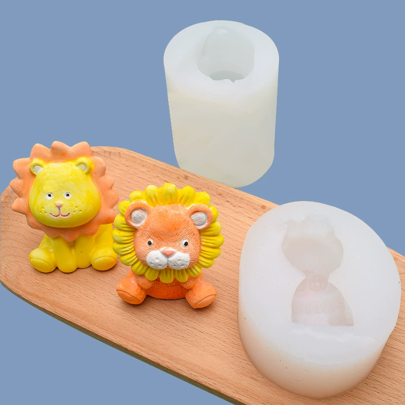 Silicone Mold for Mousse Decorations for Auto - Lion & Tiger Figures Handmade #606 #607