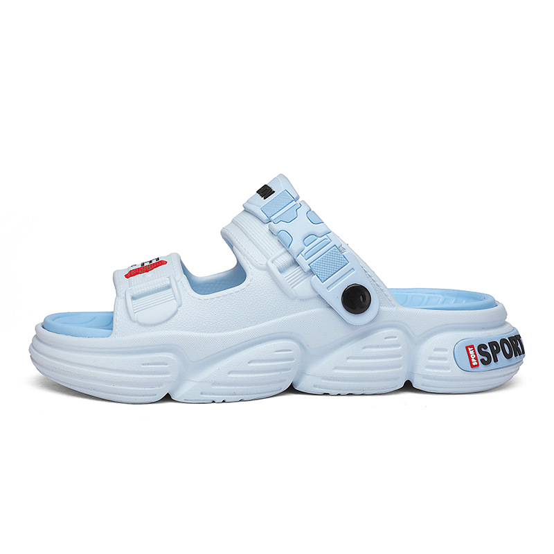 Sandalias de un solo carácter para uso de verano para hombres 2025 nuevo estilo antideslizante y resistente al desgaste