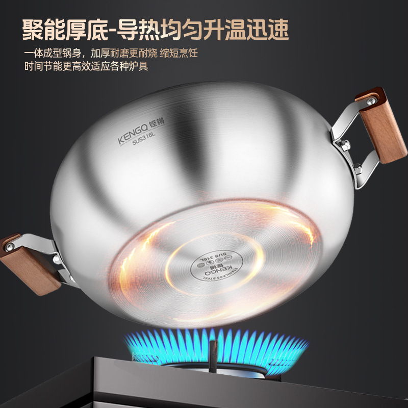 Hot pot de acero inoxidable 316L para hogares, nuevo tipo de limpieza, horno electromagnético especial, pan de pan