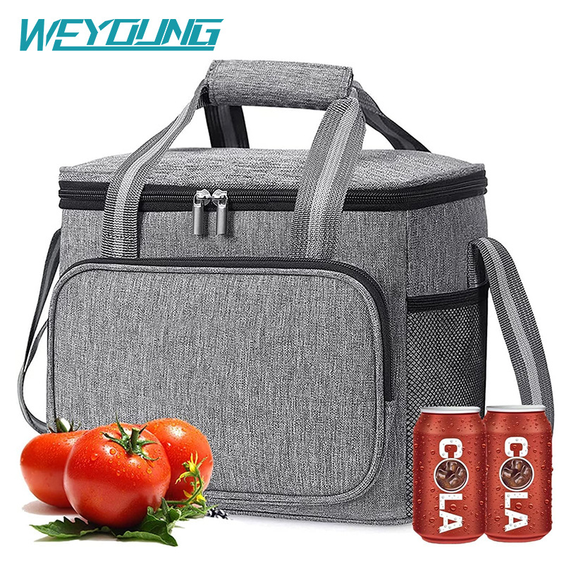 Cross-border new aluminum foil insulation bag wholesale portable ice bag outdoor thickened waterproof lunch bag with rice large capacity