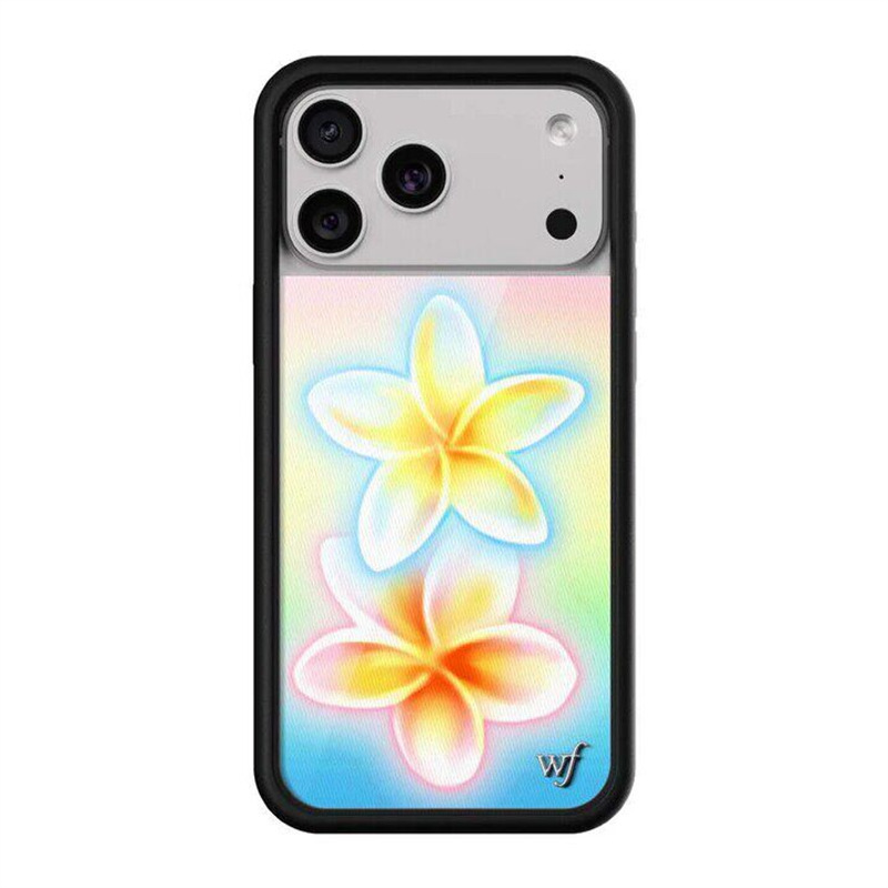 Wfwe Co-Branded Pink Rose White Polka Dot Fantasy Flower Shadow Suitable for Apple 17Pro Mobile Phone Case Iphone16/