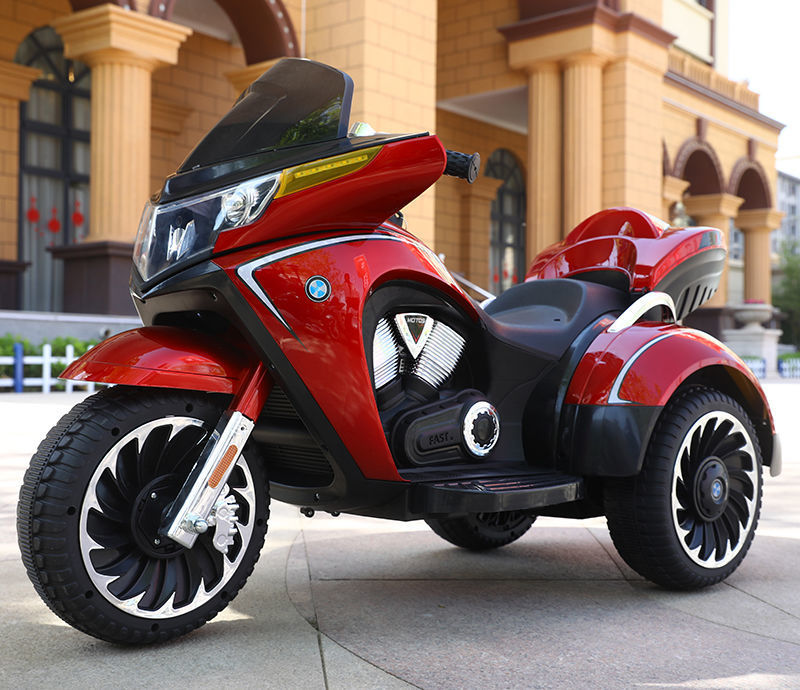 帮手描述图：儿童电动摩托车三轮车男女孩宝宝电瓶车小孩可坐人充