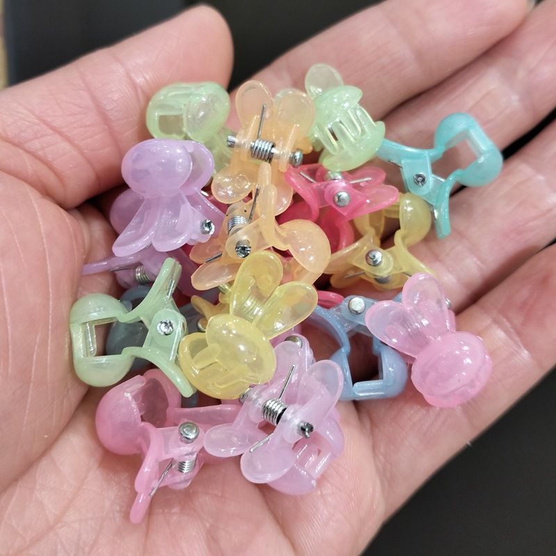 1.5cm 캔디 컬러 토끼 혼합 색상