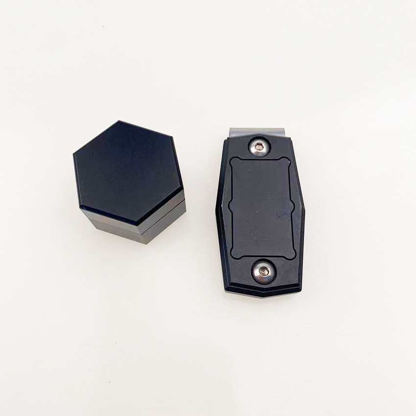 Caja de chocolate hexagonal W32H25 + clip de chocolate con forma de mesa de bolas