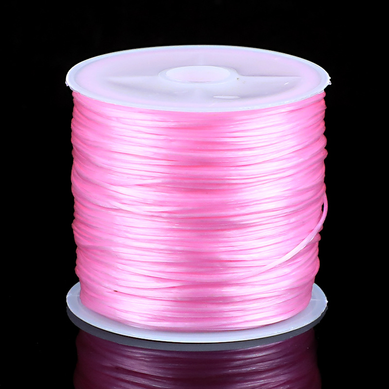 Fabricantes al por mayor línea elástica plana cuerdas elásticas cuerdas de goma cristal línea elástica perla línea de jade