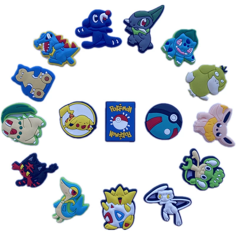 Серия Baokemeng обувь с цветочным Отверстием Аксессуары для рукоделия Карманный эльф ПВХ мягкая резина мультфильм Пряжка для обуви аксессуары