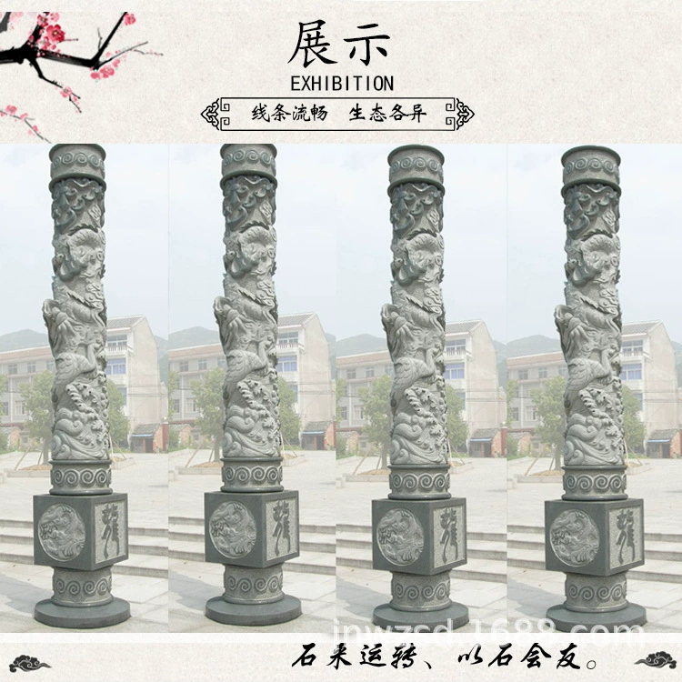 Индивидуальный квадратный белый мраморный столб дракона, храмовый домашний храм, каменная резьба, столб дракона, обелиск, гранитный культурный столб, каменный столб во дворе.